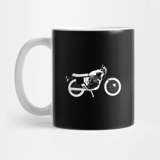 Triumph Bonneville White Outline Mug